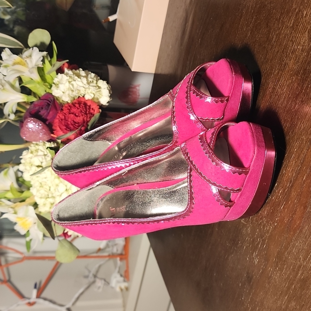Just fab "clementine" size 6 heels